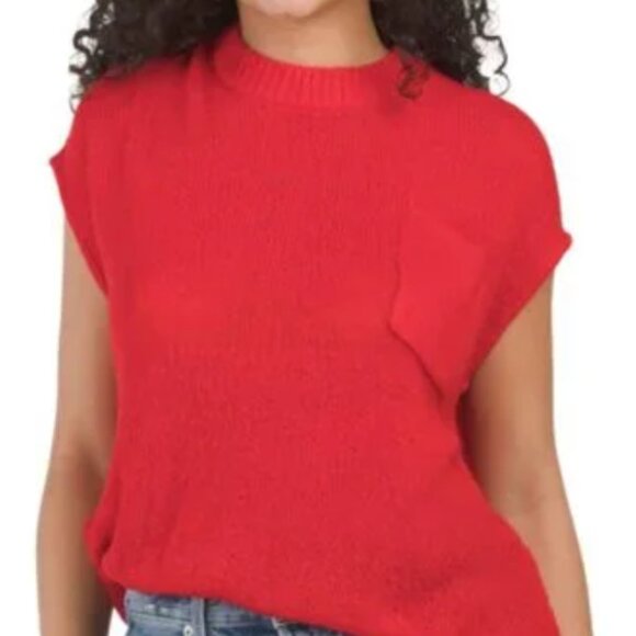 LNA x Revolve Loma Soft Oversized Boxy Sleeveless Sweater in Red Size M $95 - Picture 1 of 8
